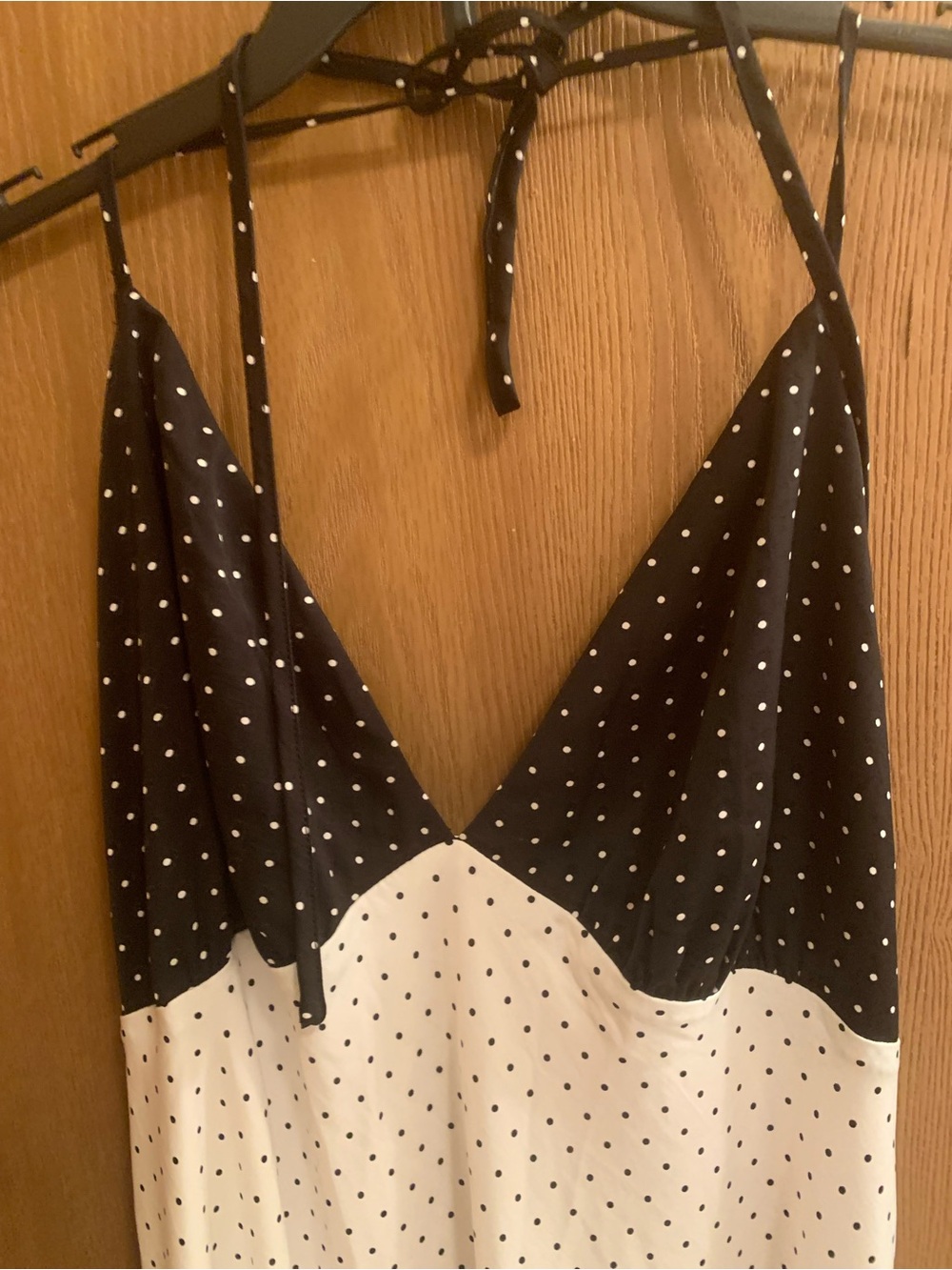 wild fable White Maxi Dress with Black Polka Dots